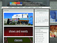 Tablet Screenshot of chilliwackculturalcentre.ca